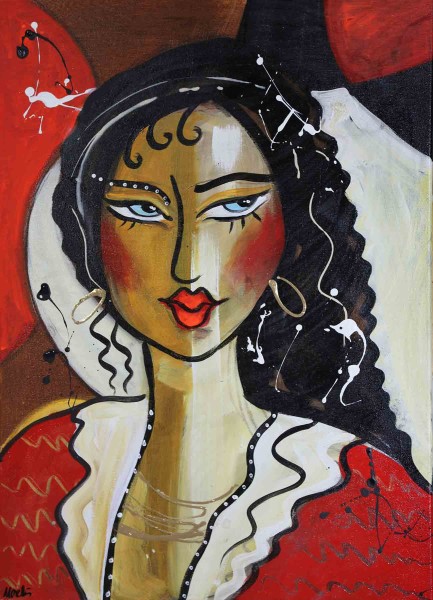 Gemälde Frauen: Signora rossi