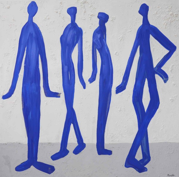 Kunstwerke: Blaue Männer