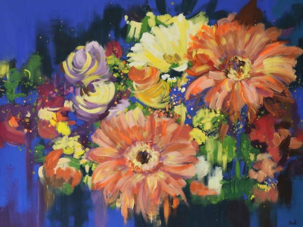 Blumen Gemälde kaufen: Große Blüten
